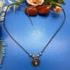 Bohemian Green & Silver Beaded Pendant Necklace