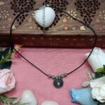 Bohemian Green & Silver Beaded Pendant Necklace