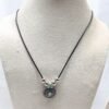 Bohemian Green & Silver Beaded Pendant Necklace