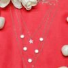 Elegant Layered Silver Necklace for Women