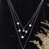 Elegant Layered Silver Necklace for Women