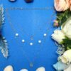Elegant Layered Silver Necklace for Women