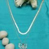 Elegant Rose Gold Bow Double-Layer Necklace