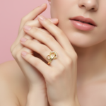 Gold-Tone Knot Ring for Women and Girls
