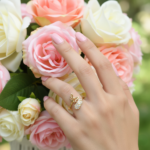 Gold-Plated Butterfly and Heart Open Ring Gold-Plated Butterfly and Heart Open Ring