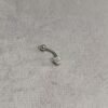 Curved Barbell with Crystal Cluster