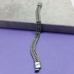 Men’s Braided Dual Row Chain Bracelet