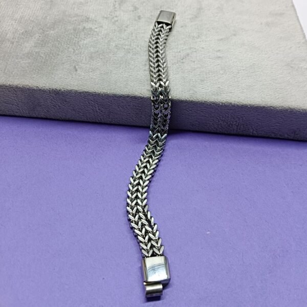Men’s Braided Dual Row Chain Bracelet