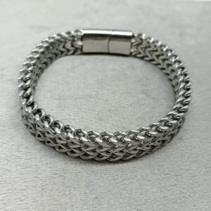 Men’s Braided Dual Row Chain Bracelet