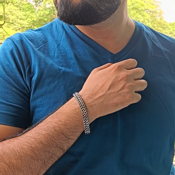 Men’s Braided Dual Row Chain Bracelet