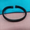 Adjustable Open Band Mesh Cuff Bracelet for Men