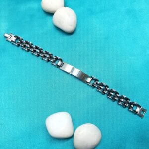 Durable Modern Men’s Interwoven Chain Bracelet
