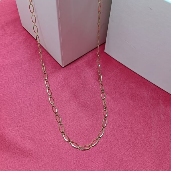 Gold-Tone Figaro Chain for Men's