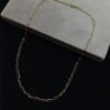 Gold-Tone Figaro Chain for Men's