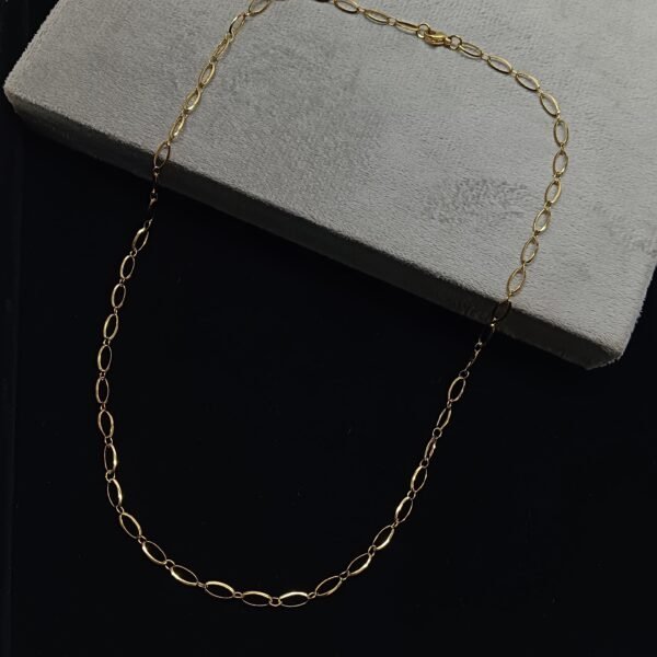 Gold-Tone Figaro Chain for Men's
