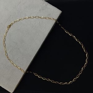 Gold-Tone Figaro Chain for Men's