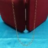 Gold-Tone Figaro Chain for Men's