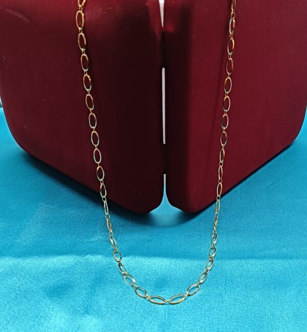 Gold-Tone Figaro Chain for Men's
