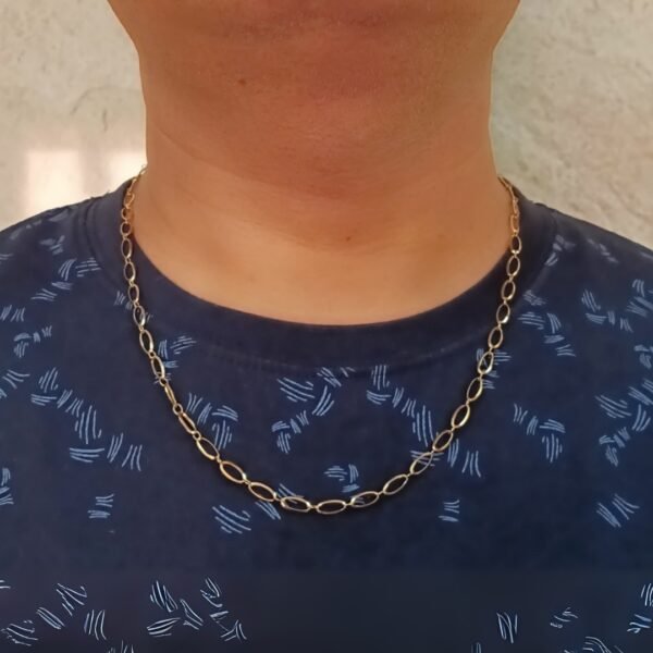 Gold-Tone Figaro Chain for Men