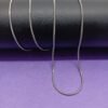 Silver-Tone Sleek Style Chain for Men's