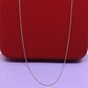 Silver-Tone Sleek Style Chain for Men's