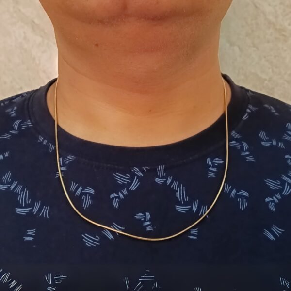 Flexible Gold-Tone Sleek Chain for Men