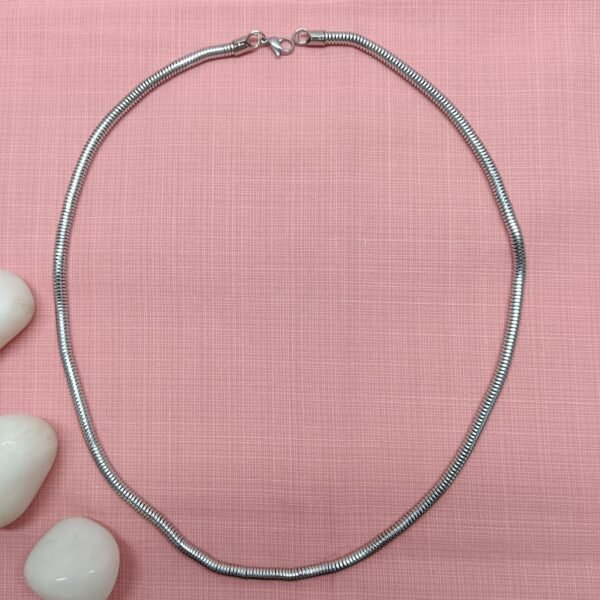 Comfortable Flexible Silver Chain for Men