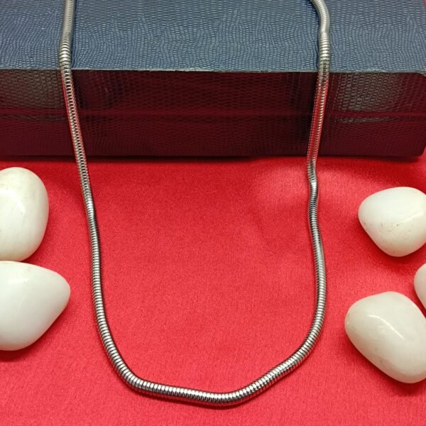 Comfortable Flexible Silver Chain for Men