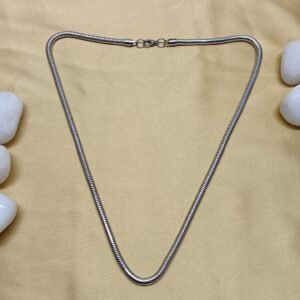 Comfortable Flexible Silver Chain for Men