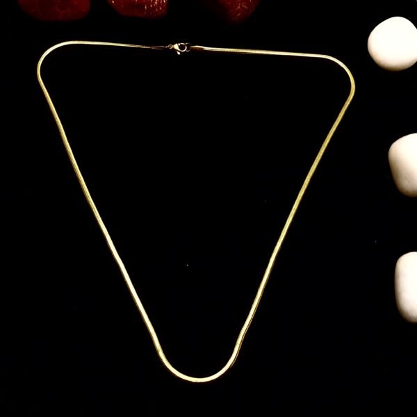 Gold-tone Sleek Chain for Men's