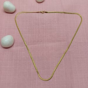 Gold-tone Sleek Chain for Men's