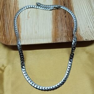 Silver-Tone Curb Chain for Men