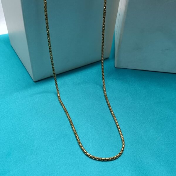 Anti-Tarnish Gold-Tone Chain for Men