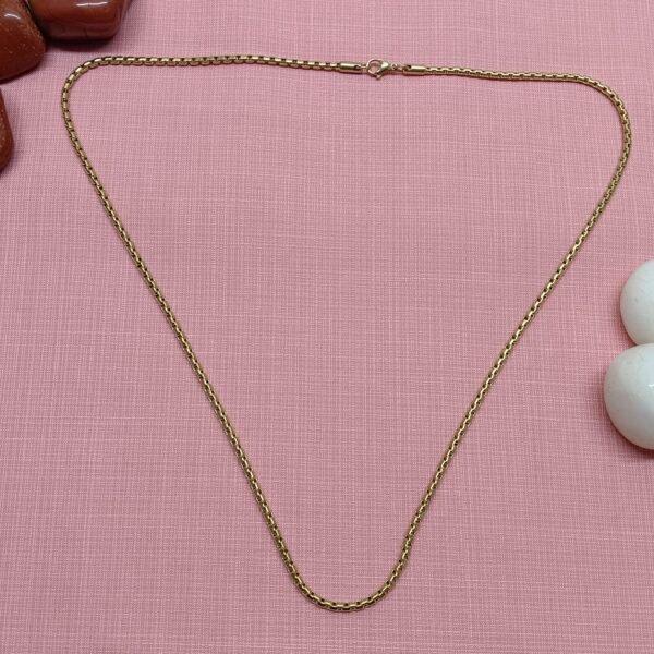 Anti-Tarnish Gold-Tone Chain for Men