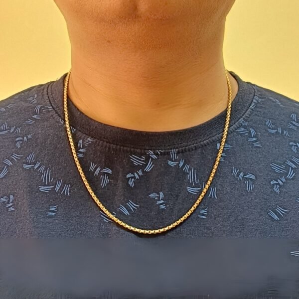 Anti-Tarnish Gold-Tone Chain for Men