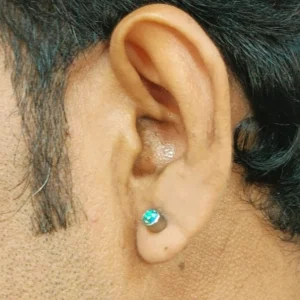 Men’s Fake Gauge Stud Earrings