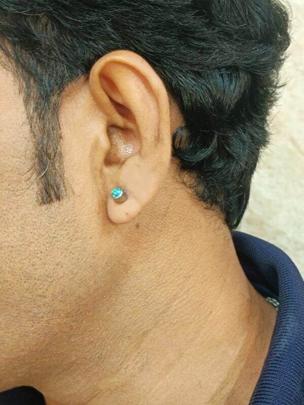 Men’s Fake Gauge Stud Earring