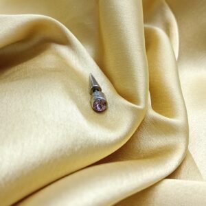 Men’s Silver-Tone Conical Stud Earring