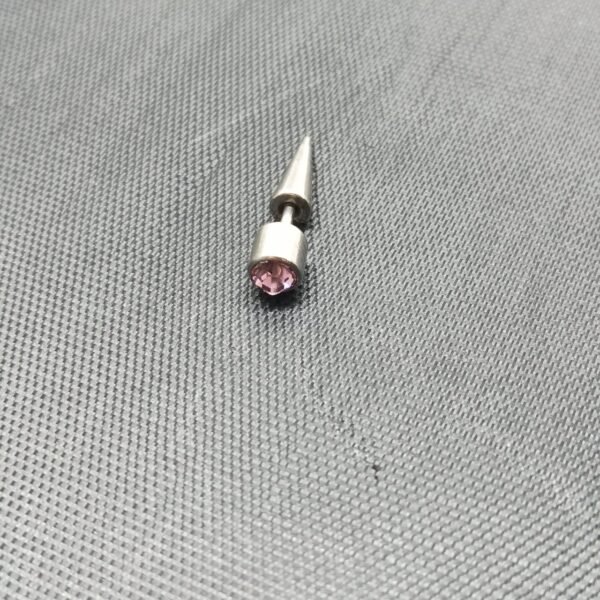 Men’s Silver-Tone Conical Stud Earring
