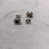 Men’s Black Round Stud Earrings