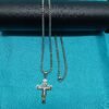 Men's Dual-Tone Cross Pendant