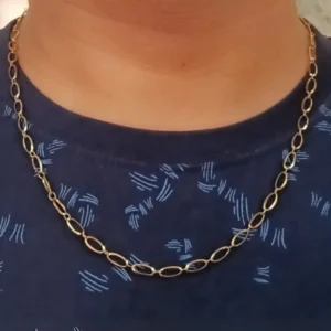 Gold-Tone Figaro Chain for Men