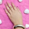Hammered Gold-Tone Wide Cuff Bracelet