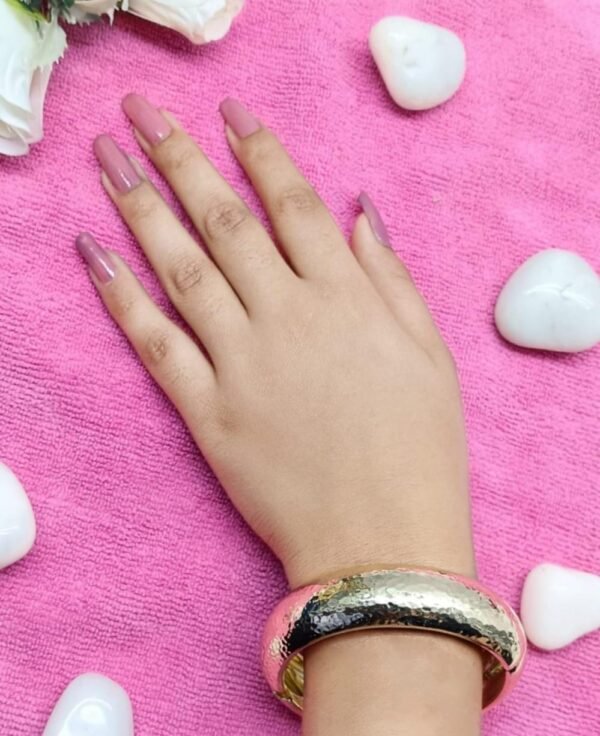 Hammered Gold-Tone Wide Cuff Bracelet