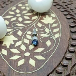 Men’s Silver-tone Stud Earring