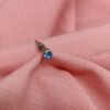 Men’s Silver-tone Stud Earring