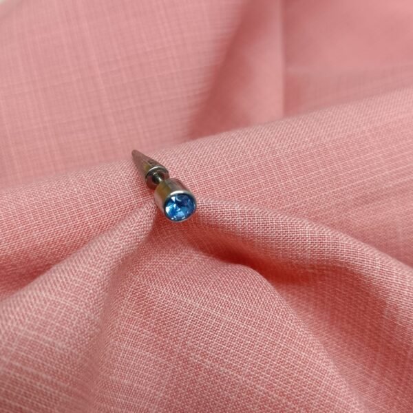 Men’s Silver-tone Stud Earring