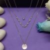 Stylish Silver-Tone Multi-layered Pendant