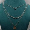 Stylish Silver-Tone Multi-layered Pendant