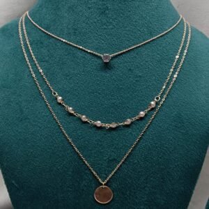 Stylish Silver-Tone Multi-layered Pendant